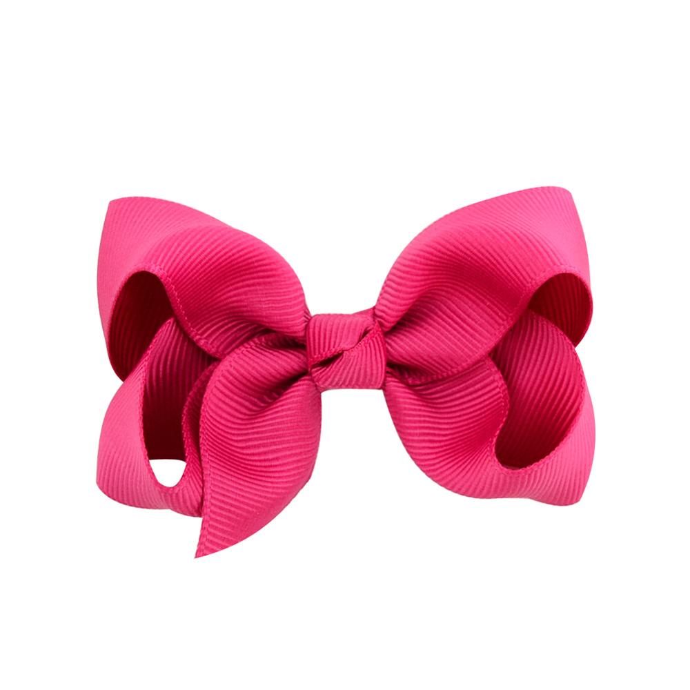 Wholesale 40pcs Mini Hair Clips Bow Boutique Custom Logo Grosgrain Solid Color Ribbon Hair Clips For Baby Girls Kids Toddlers