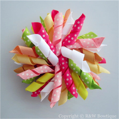 Citrus Cooler Korker Hair Bow