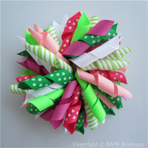 Floral Mermaid Korker Hair Bow