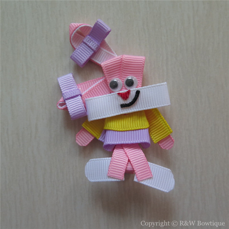 Easter Bunny #D Sculptured Hair Clip