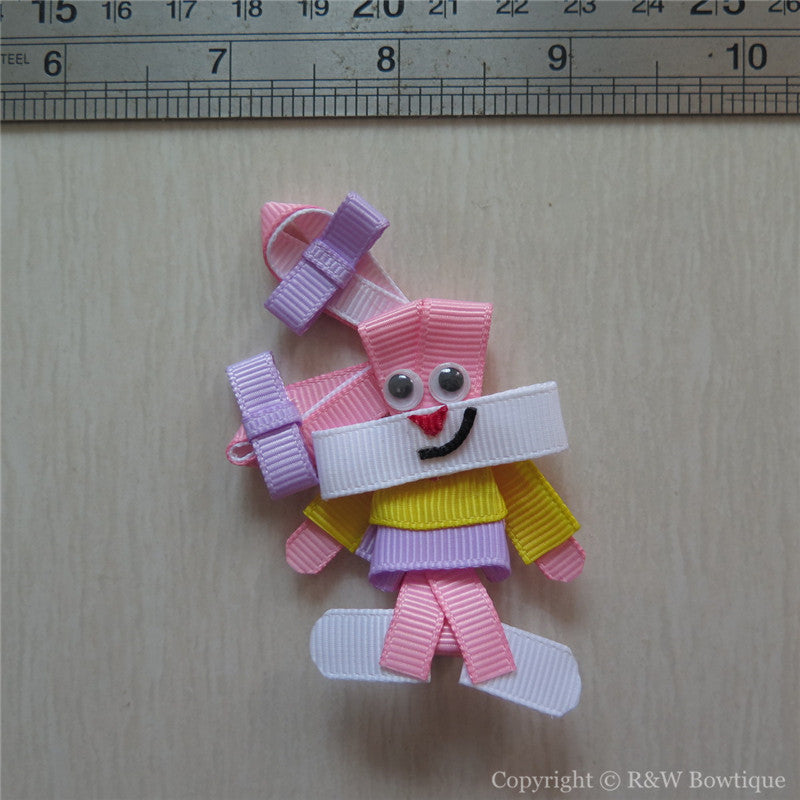 Easter Bunny #D Sculptured Hair Clip