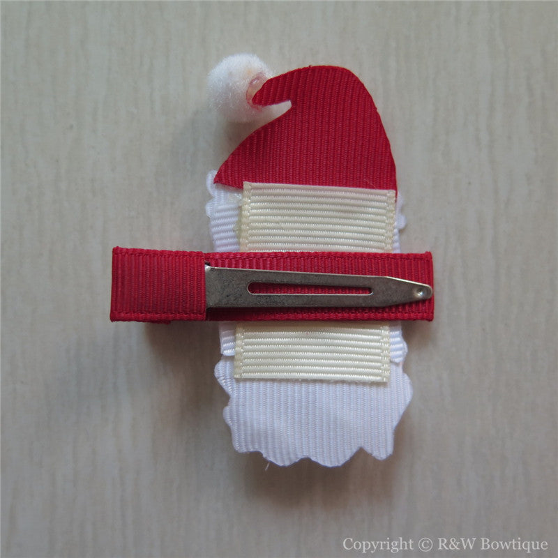 Santa Claus #B Sculptured Hair Clip