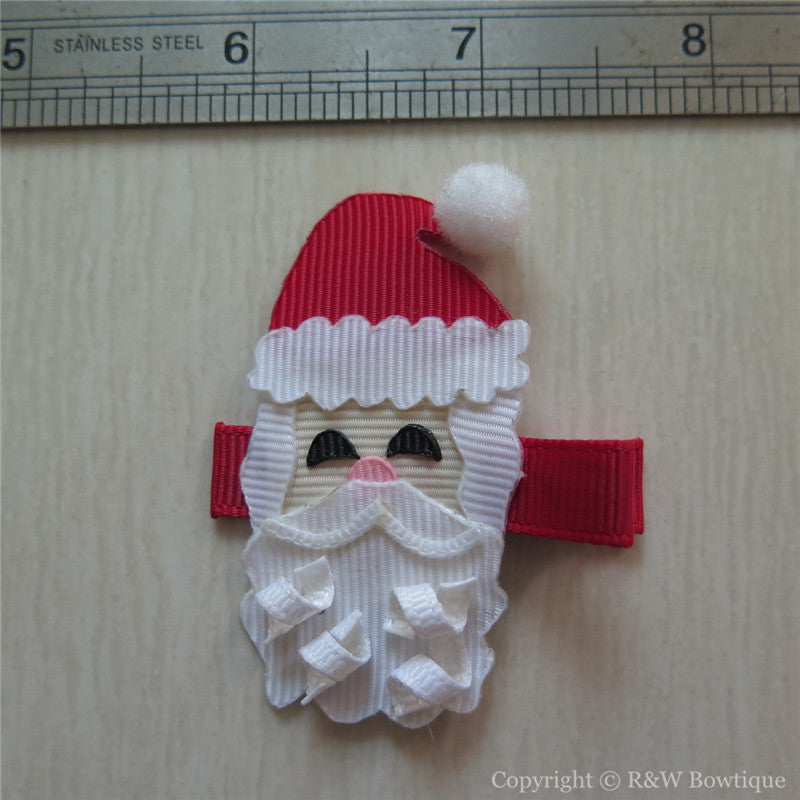 Santa Claus #B Sculptured Hair Clip