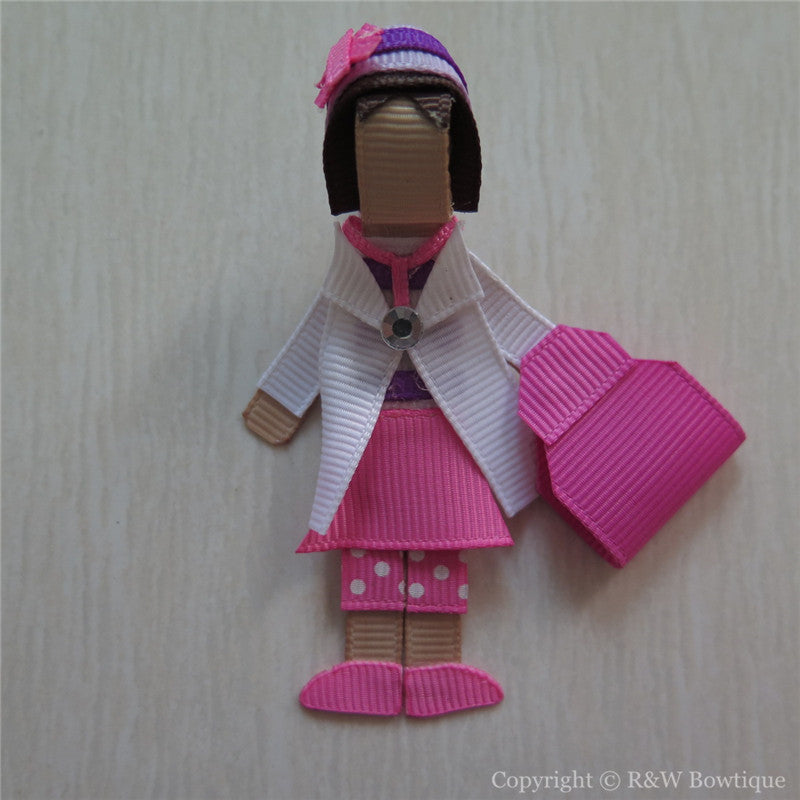 Doc McStuffins #A Sculptured Hair Clip