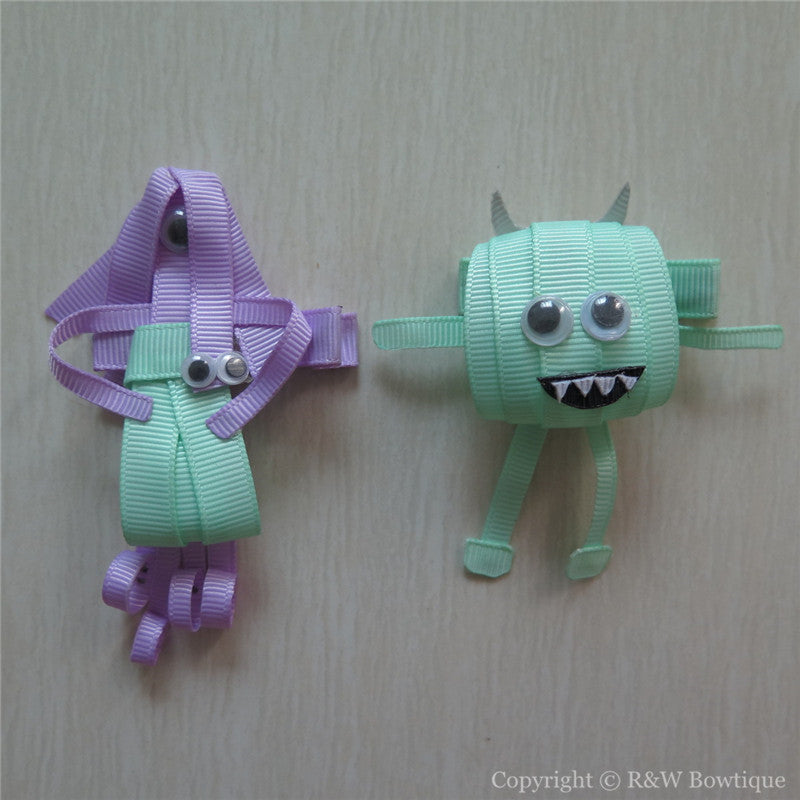 Monsters Sculptured Hair Clip