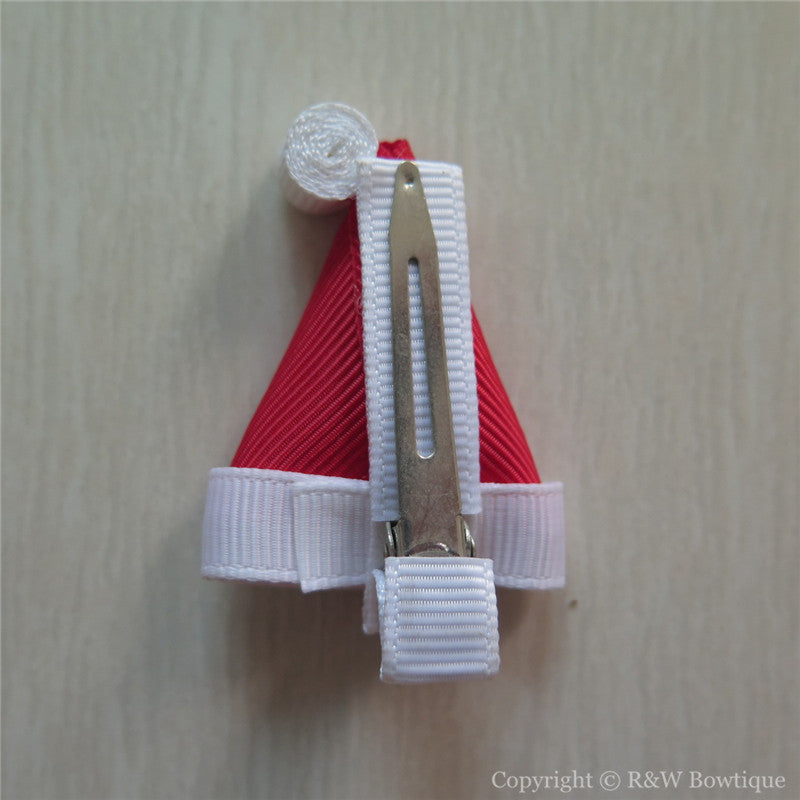 Santa Hat #B Sculptured Hair Clip