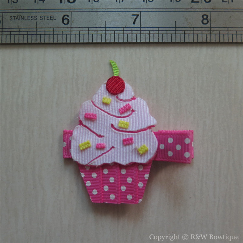 Cupcake #B Sculptured Hair Clip