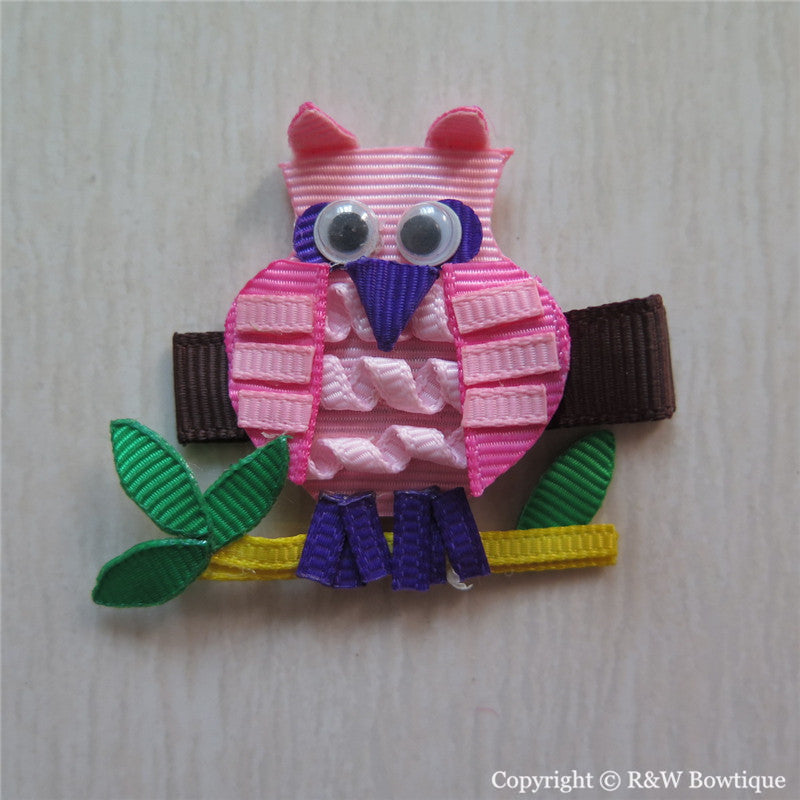 Owl #C Sculptured Hair Clip