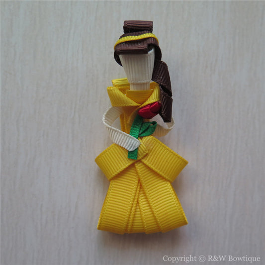 Princess Belle #B Sculptured Hair Clip