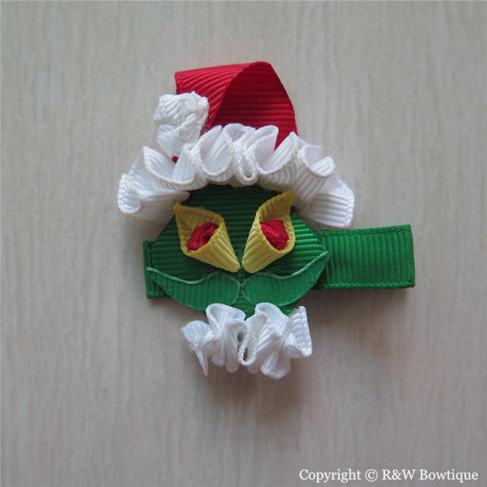 Grinch Sculptured Hair Clip