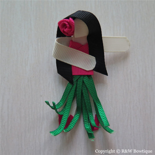 Hula Girl Sculptured Hair Clip