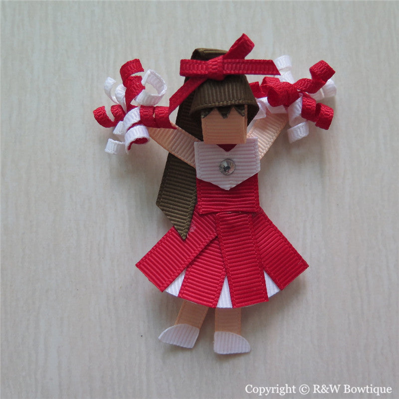 Cheerleader #A Sculptured Hair Clip