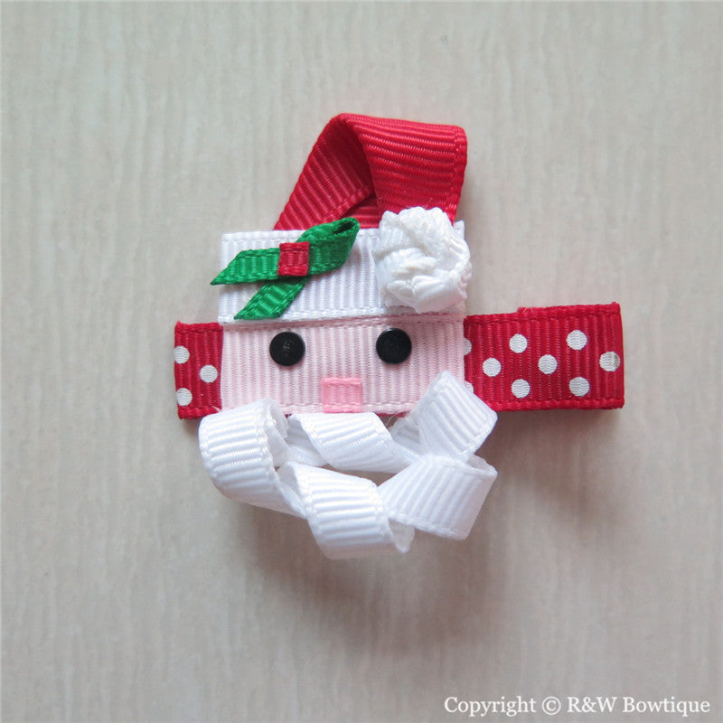 Santa Claus #A Sculptured Hair Clip