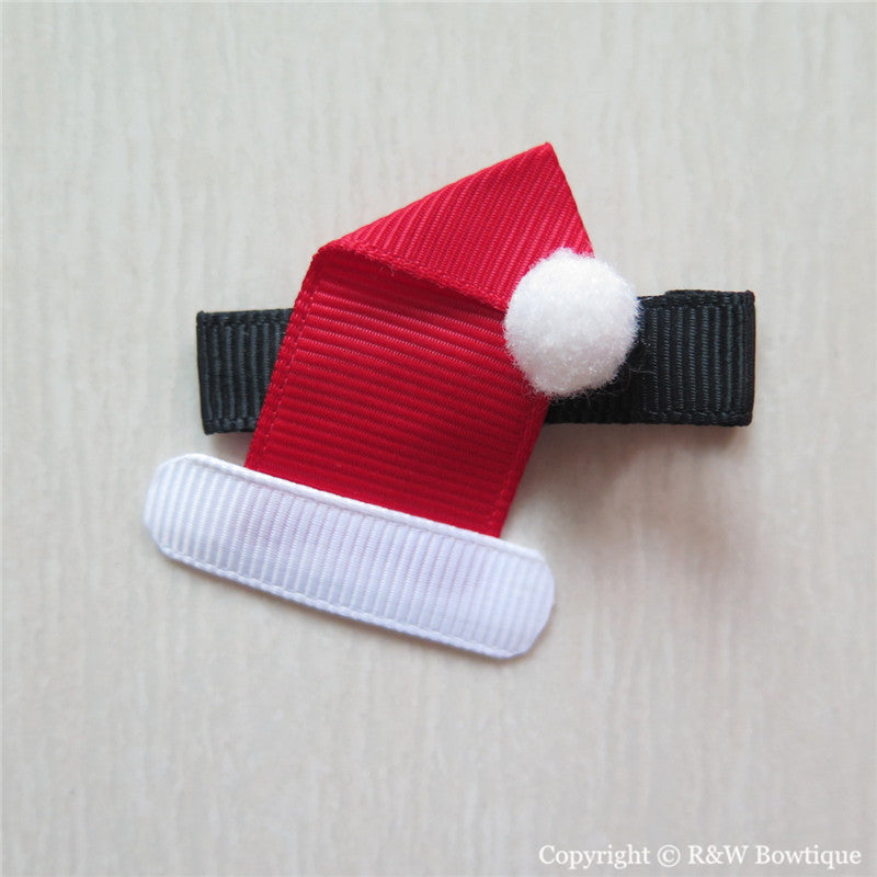 Santa Hat #A Sculptured Hair Clip 