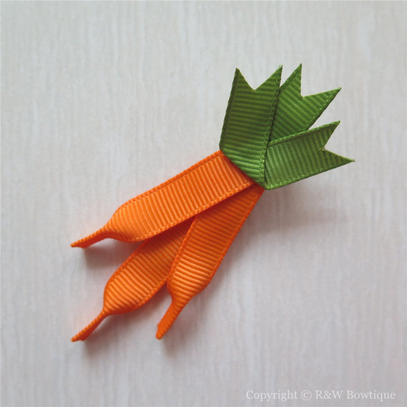 Easter Carrot Sculptured Hair Clip