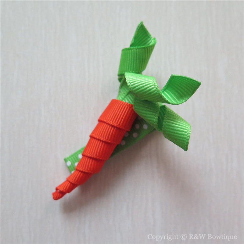 Easter Carrot Sculptured Hair Clip