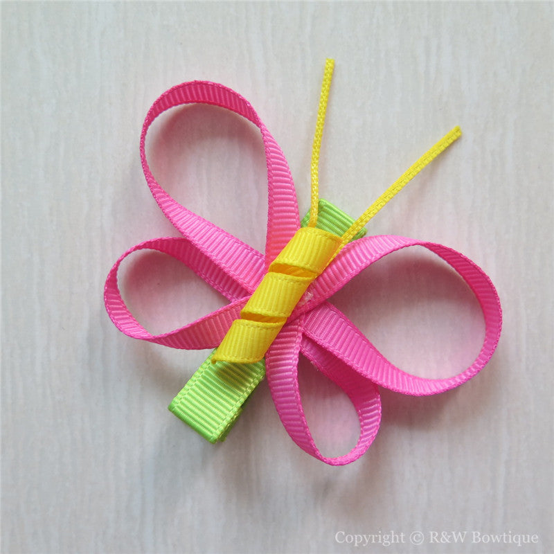 Butterfly & Dragonfly #A Sculptured Hair Clip