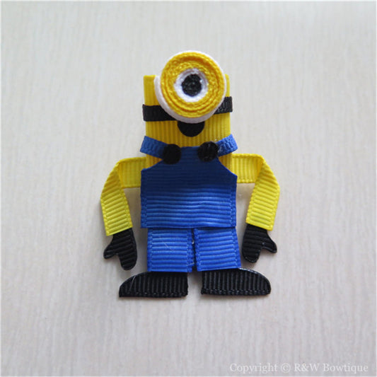 Minions #B Sculptured Hair Clip