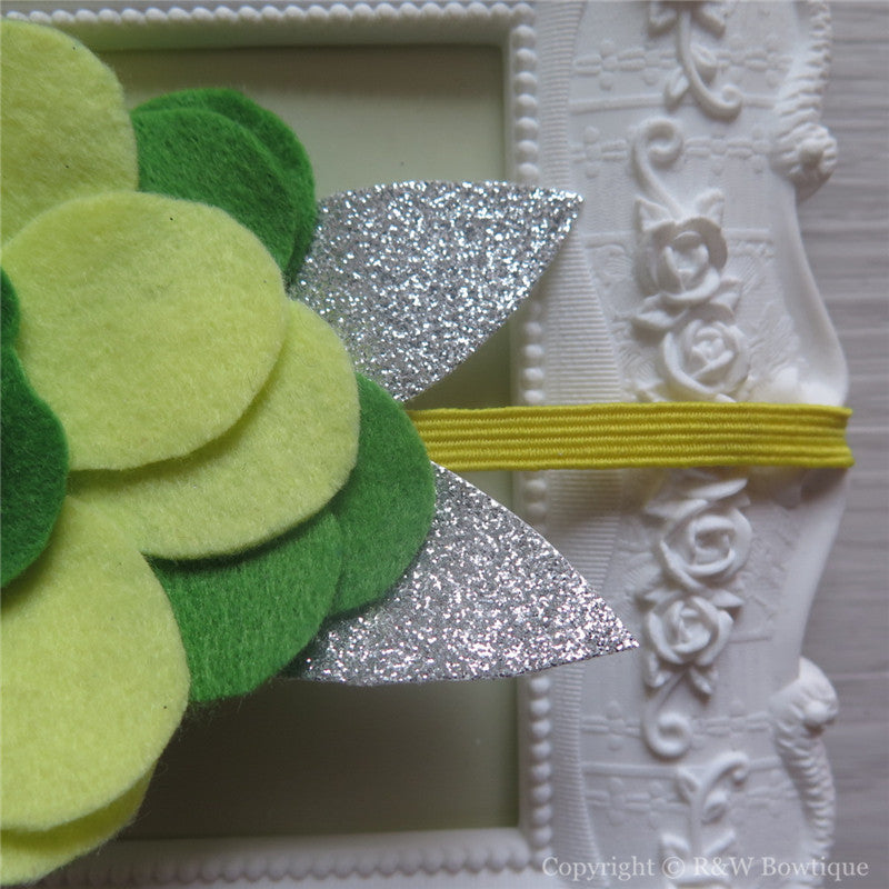 Disney Fairy Tinkerbell Inspired Felt Flower Crown Headband