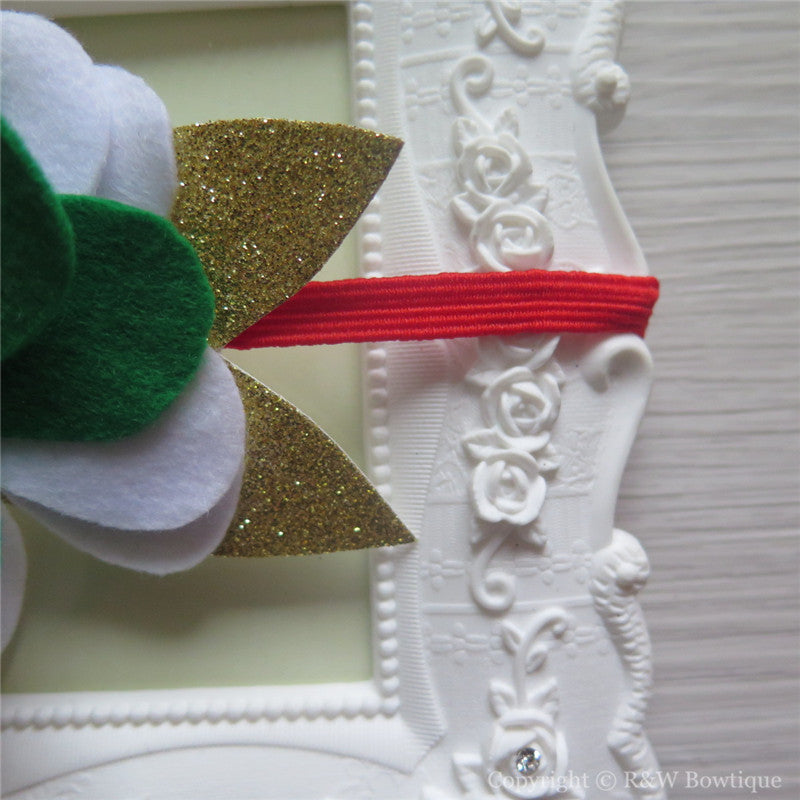 Christmas #B Felt Flower Crown Headband