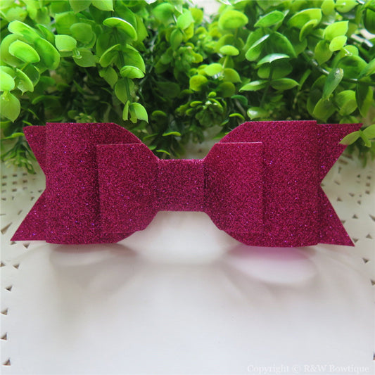 Azalea Shimmery Oversize Hair Bow