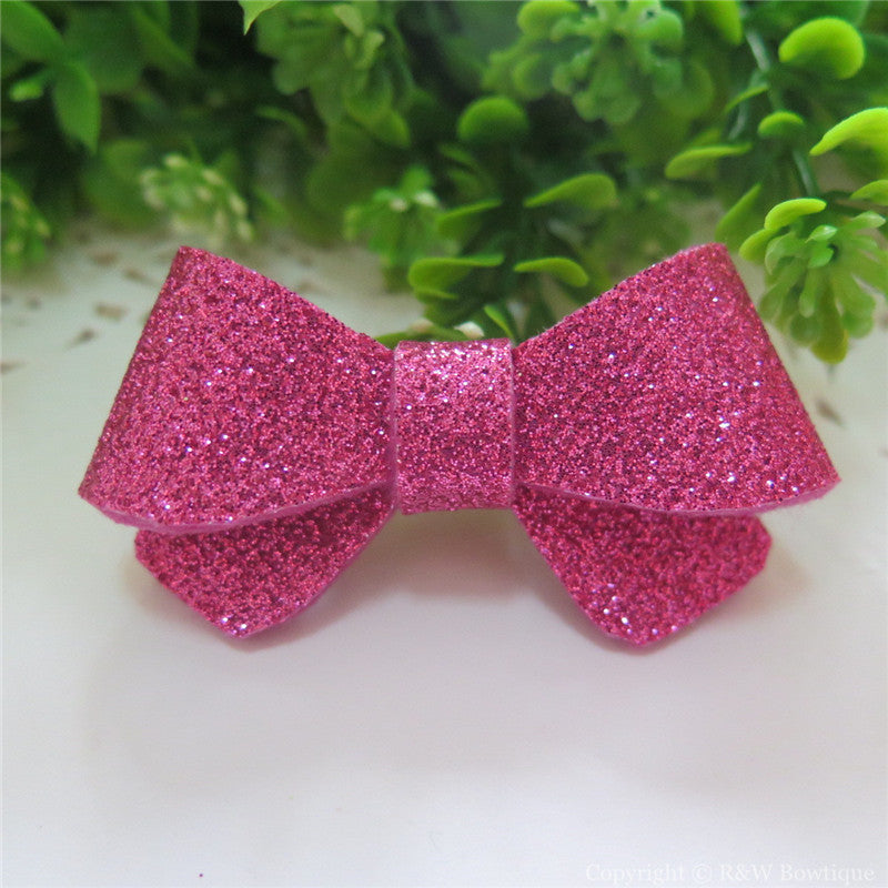 Azalea Glitter Felt Mini Hair Bow