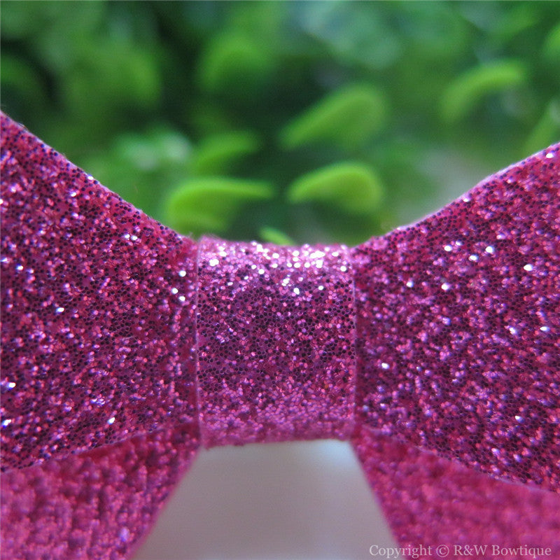 Azalea Thin Glitter Felt Mini Hair Bow