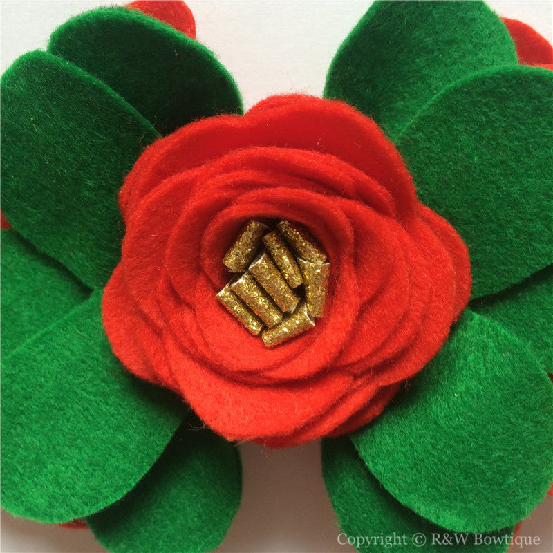 Christmas #A Felt Flower Crown Headband