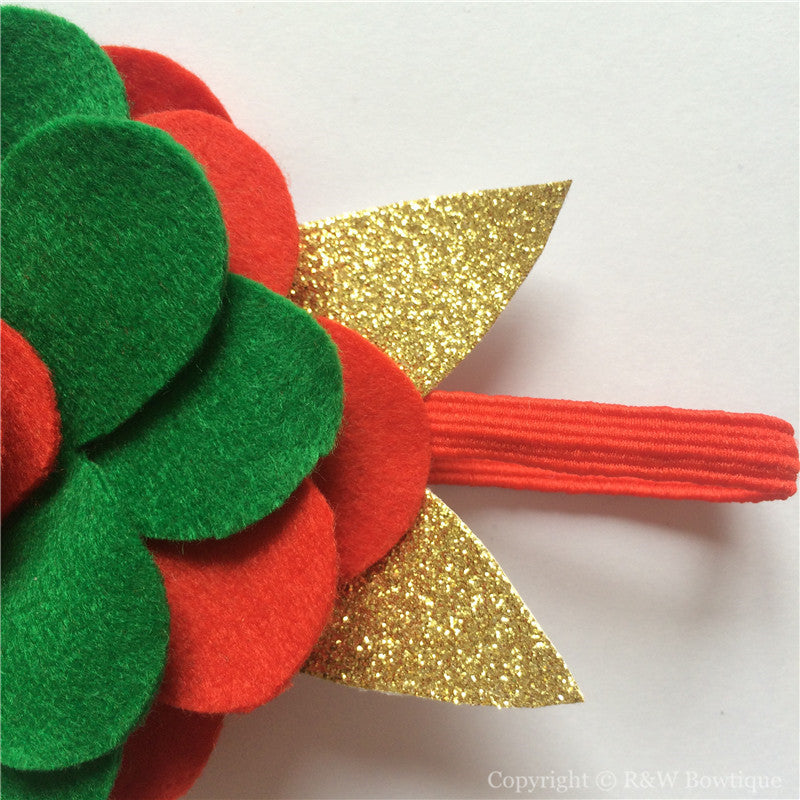 Christmas #A Felt Flower Crown Headband