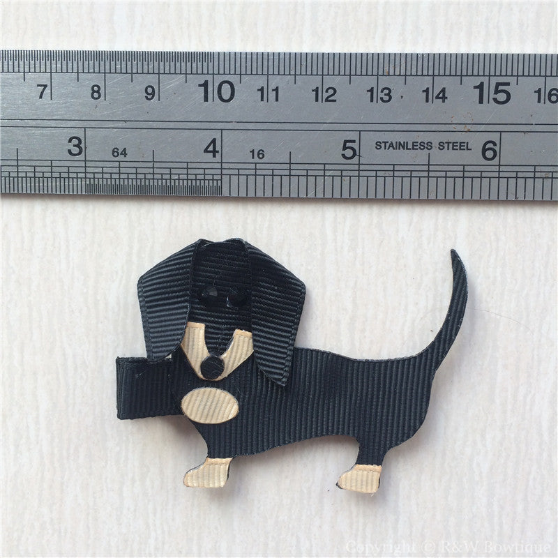 Dachshund #C Sculptured Hair Clip