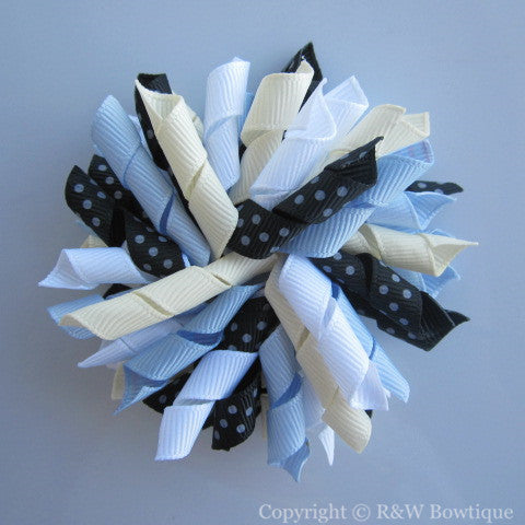 Panda Blossom Korker Hair Bow