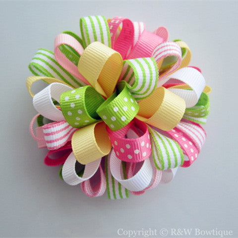 Petite Petals Loopy Hair Bow