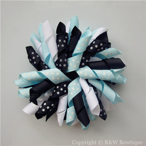 Polka Dot Puffy Korker Hair Bow