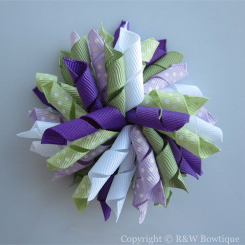 Pretty Pansies Korker Hair Bow