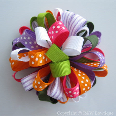 Pretty Posies Loopy Hair Bow