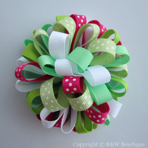 Pretty Turtle Loopy Hair Bow