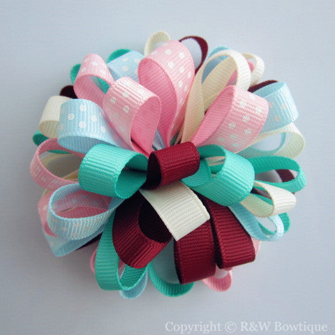 Snowbirds Loopy Hair Bow