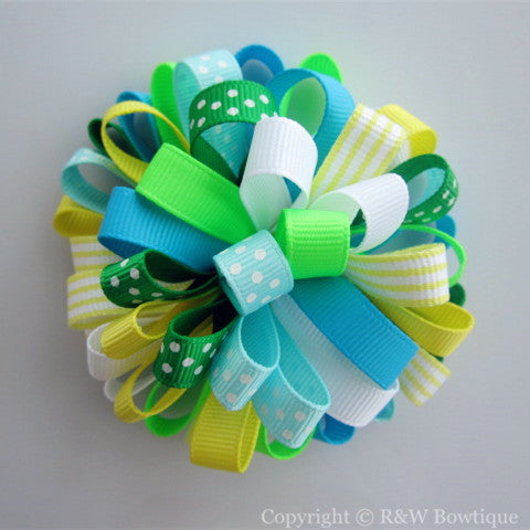 Spring Loopy Hair Bow