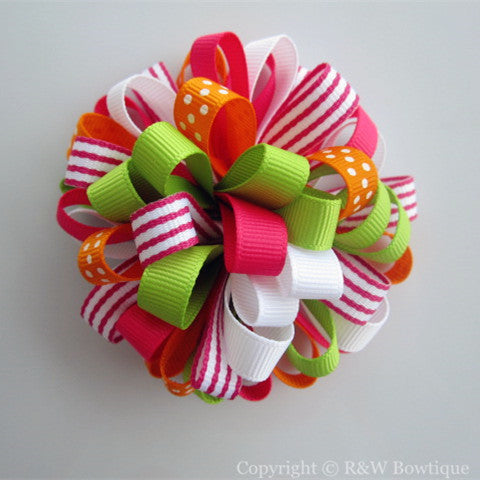 Spring Break Loopy Hair Bow