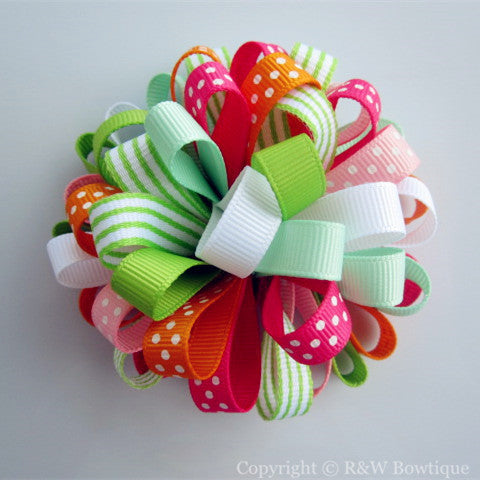 Spring Break Loopy Hair Bow