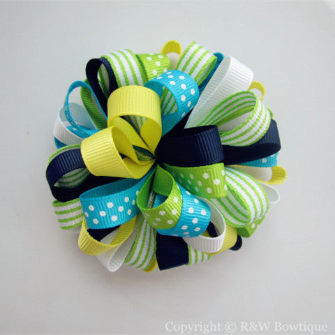 Spring Loopy Hair Bow