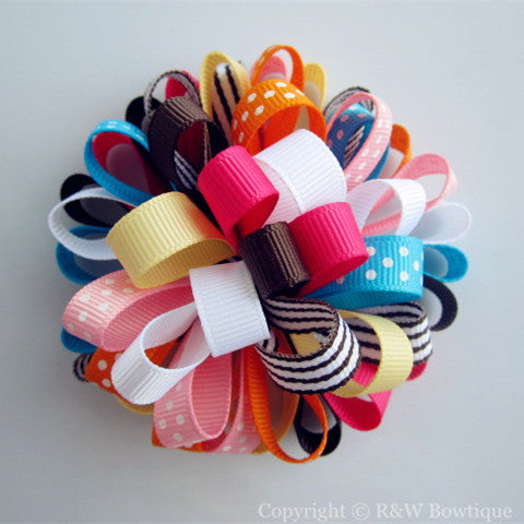 Summer Vacation Loopy Hair Bow