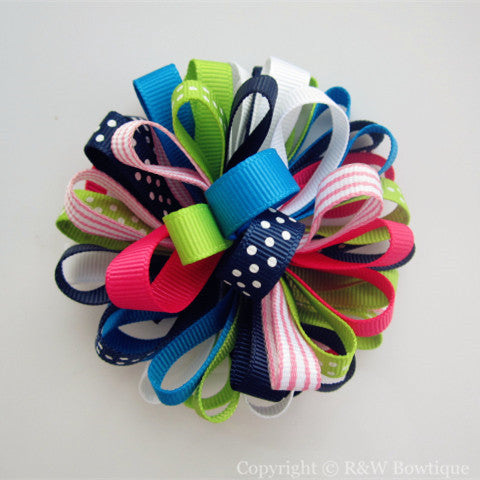 Summer Fun Loopy Hair Bow