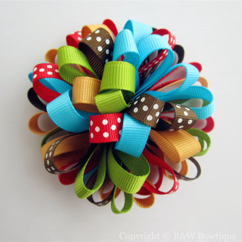 Summer Vacation Loopy Hair Bow