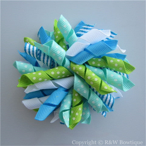 Tropical Sea Korker Hair Bow