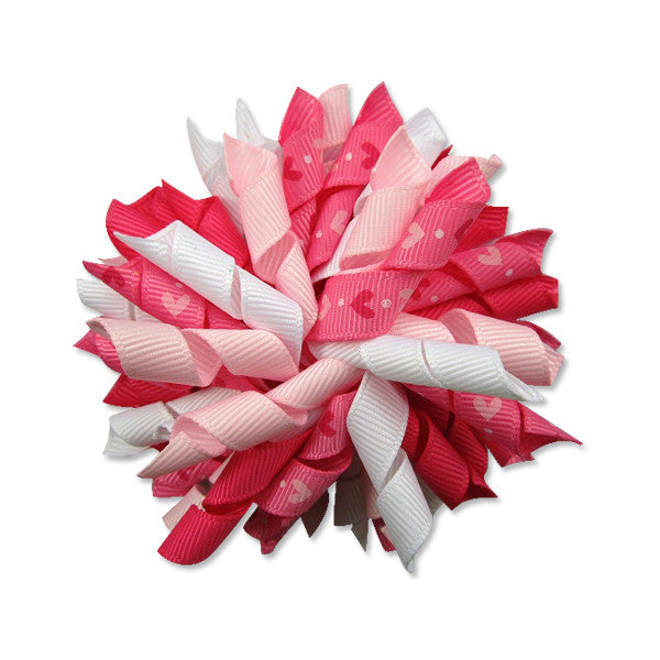 Valentine Heart Korker Hair Bow