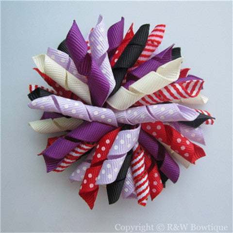 Winter Penguin Korker Hair Bow