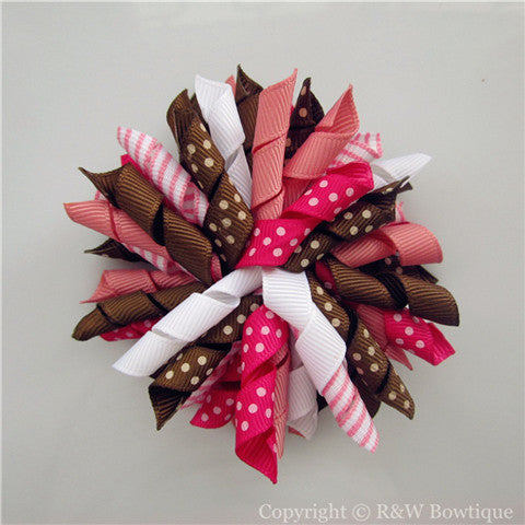 Zebra Safari Korker Hair Bow